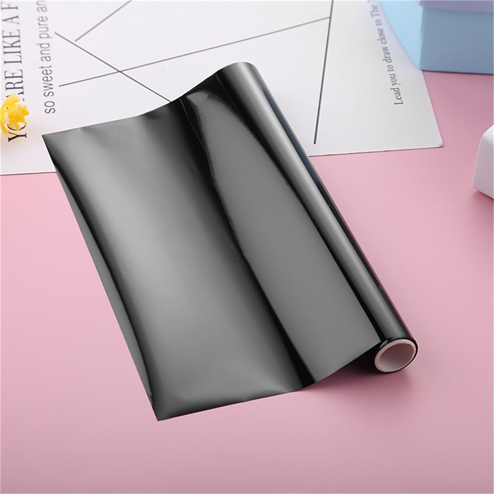 Briartw Toner Reactive Foil - 6 Rolls (16.4ft x 7.6in) for Laser Printer & Laminator - Gold, Silver, Holographic Silver, Light Gold, Matte Gold, Black Transfer Foil Paper - Perfect for DIY Craft, Scrapbooking, Card Making & Gift Wrapping