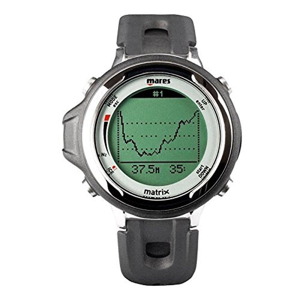 Mares Matrix Dive Computer - Professional Scuba Diving Watch with Depth Gauge & Air Integration - Perfect for Underwater Exploration, Spearfishing, and Technical Diving