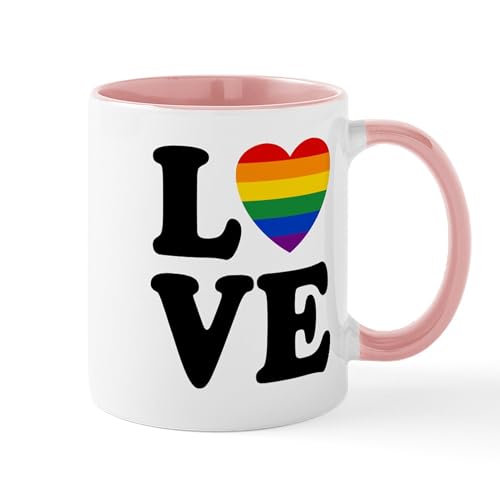 White/Pink Inside - Gay Love Mug