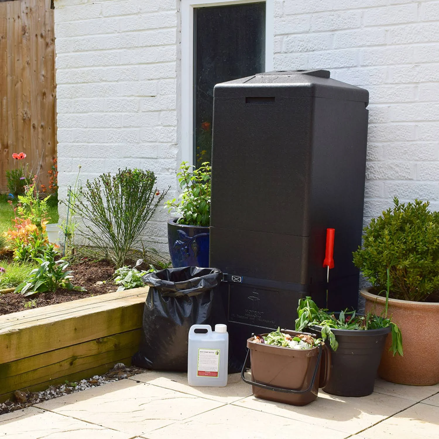 HOTBIN 100 Mini Hot Composter Bin - 26 Gallon Aerobic Compost Bin for Fast Organic Waste Recycling | Perfect for Home Gardens, Backyard Composting & Eco-Friendly Waste Management