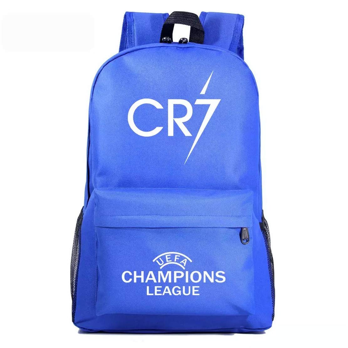 CR7 Cristiano Ronaldo Themed Canvas Backpack for Kids & Teens - Lightweight School Book Bag with Adjustable Straps, Durable Travel Backpack for Boys & Girls - Perfect for School, Sports & Daily Use