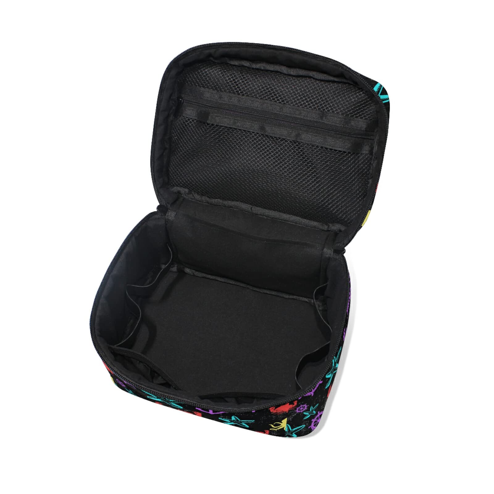 Stylish Sea Animal Octopus Crab Makeup Bag for Women - Waterproof Cosmetic & Toiletry Travel Organizer - Perfect for Beach Trips, Gym Essentials, and Daily Makeup Storage