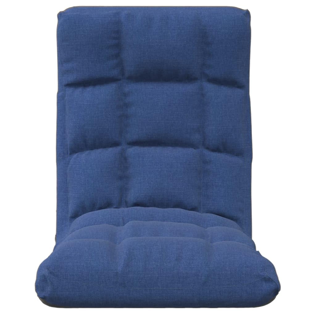 Comfortable Folding Floor Chair with Soft Blue Fabric - Lightweight (4.94g) for Home, Office, Meditation & Outdoor Use