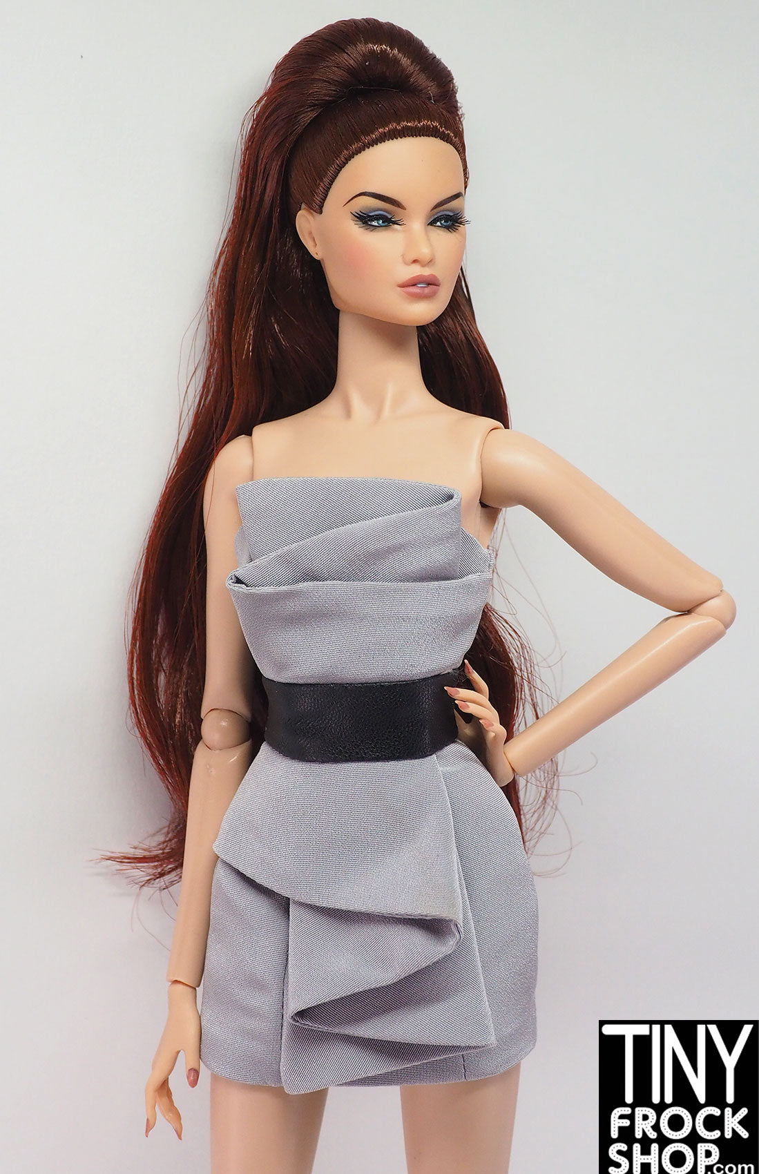 Ayumi Grey Origami Dress for Women - Elegant Folded Design, Comfortable & Stylish - Perfect for Office, Parties & Special Occasions