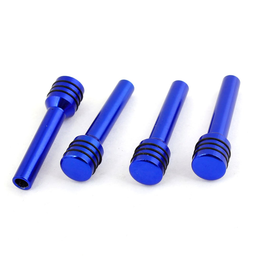 uxcell 2 Pairs Blue Aluminum Alloy Car Door Lock Knob Covers - Auto Rotatable Universal Fit for Most Vehicles (Perfect for Protection & Style Upgrade)