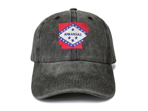 Arkansas Flag (Washed Black)
