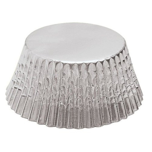 Fox Run Silver Foil Baking Cups - Premium Muffin & Cupcake Liners for Baking, Party Decorations & Holiday Desserts