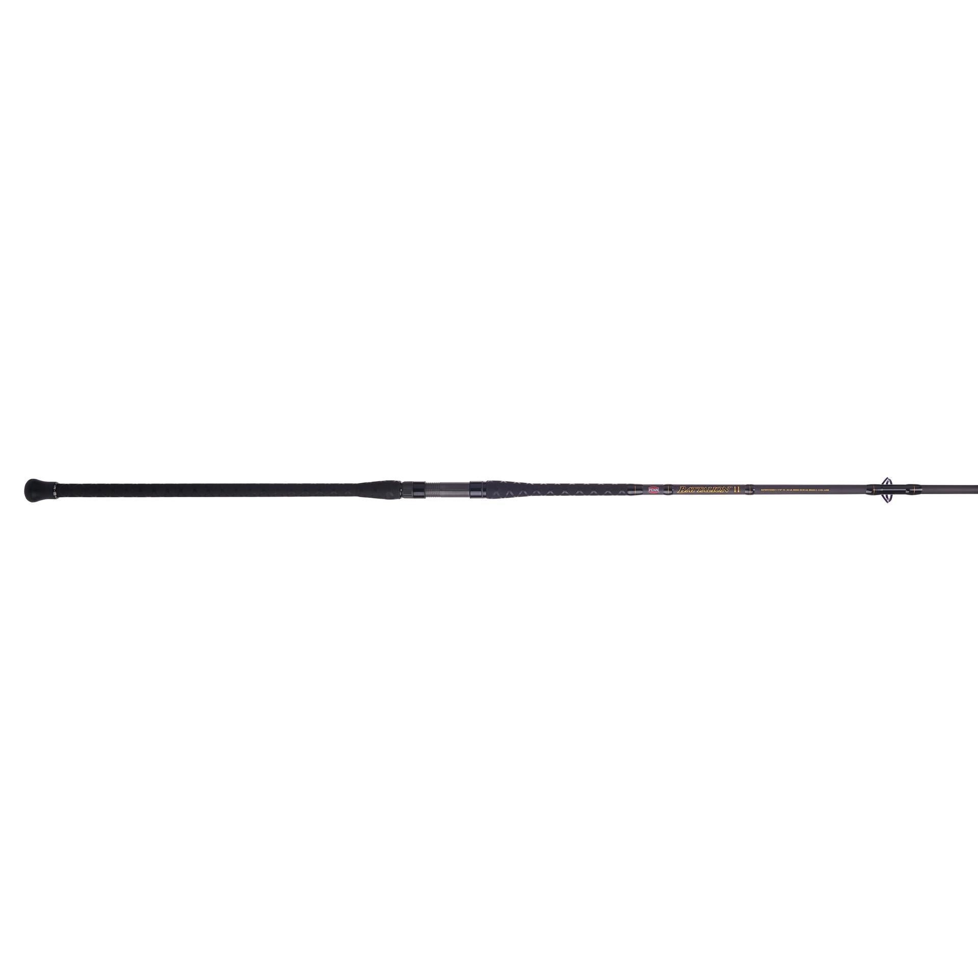 Battalion™ II Spinning Fishing Rod - Lightweight Graphite Freshwater & Saltwater Fishing Pole for Bass, Trout, and Walleye - Perfect for Shore Fishing, Boat Angling, and Kayak Adventures