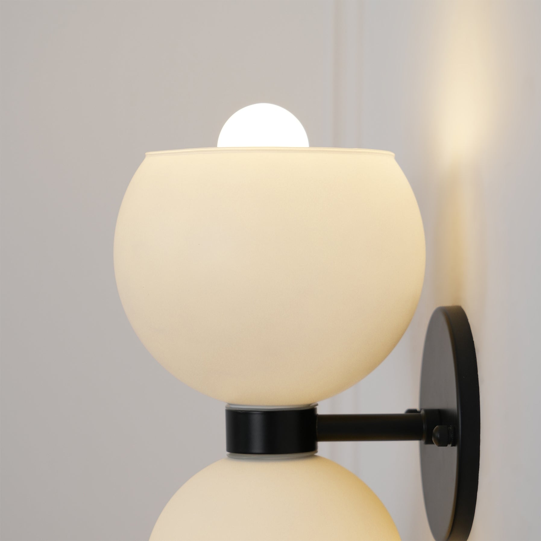 Betty Sconce Wall Light - Vintage Style Brass Wall Sconce with Clear Glass Shade for Bedroom, Living Room, or Hallway Lighting