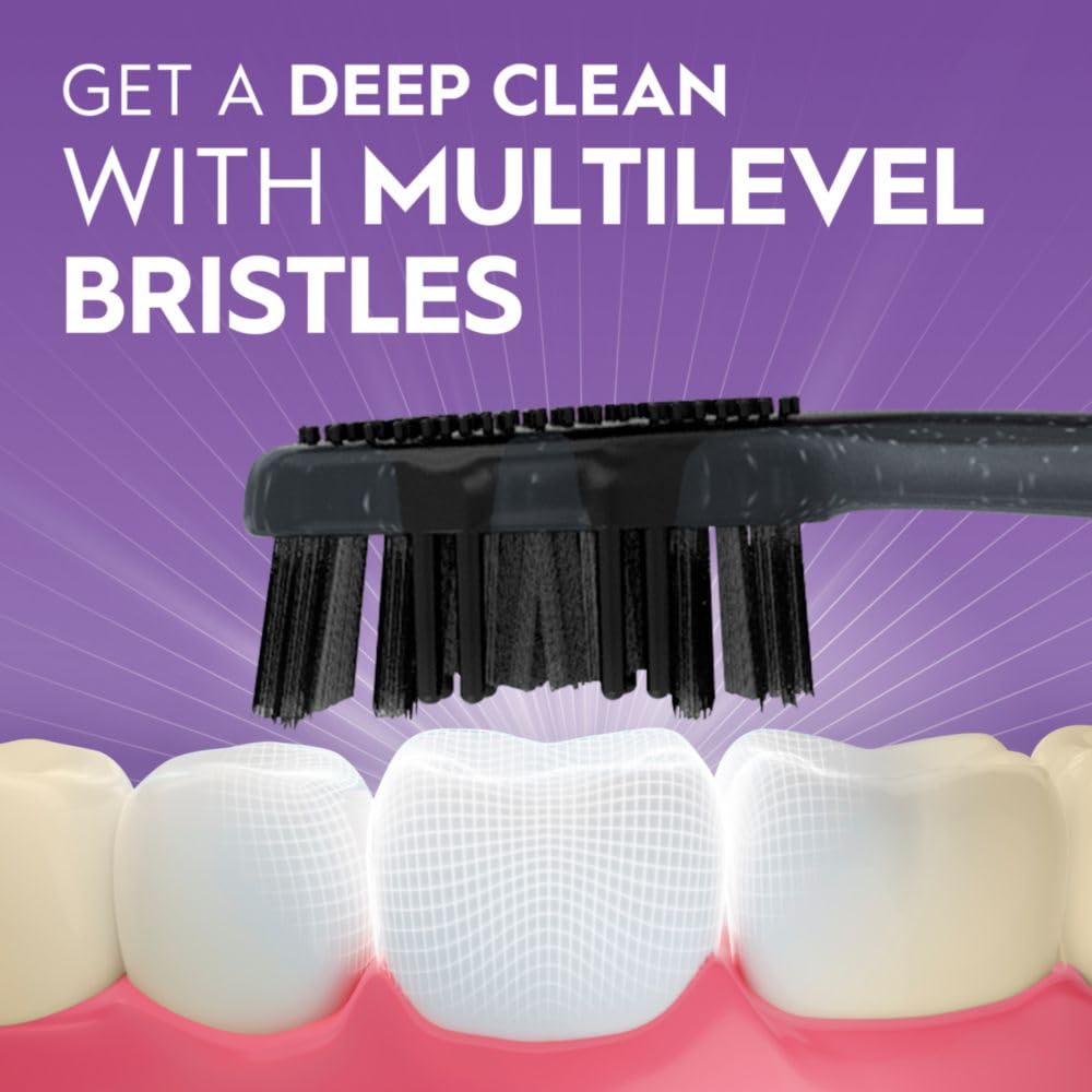 Oral-B Pro-Health Charcoal Toothbrushes for Adults - Medium Bristles, 2-Pack - Whitening & Deep Cleaning - Ideal for Travel & Daily Oral Care
