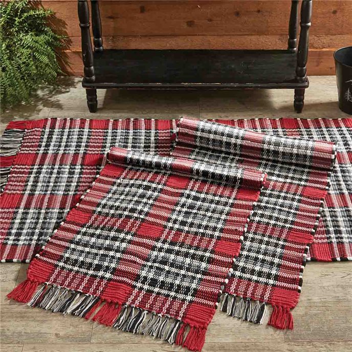 Wilderness Chindi Rug 24x72 Inches - Handwoven Cotton Bohemian Floor Rug for Living Room, Bedroom, or Outdoor Patio Decor