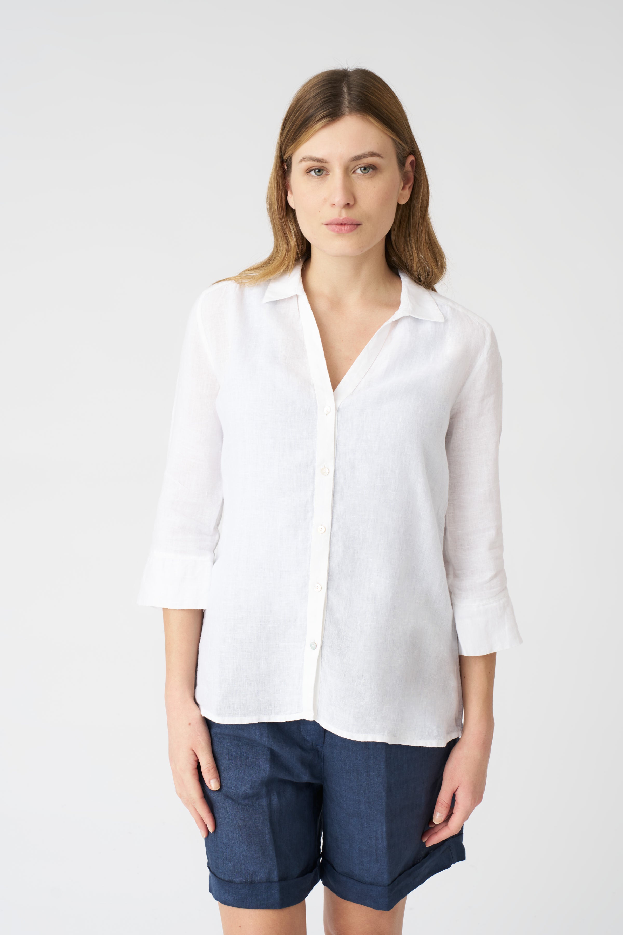 Men's Regular Fit Casual Shirt with Offset Sleeves - Comfortable Cotton Button Down Shirt for Work, Office & Everyday Wear