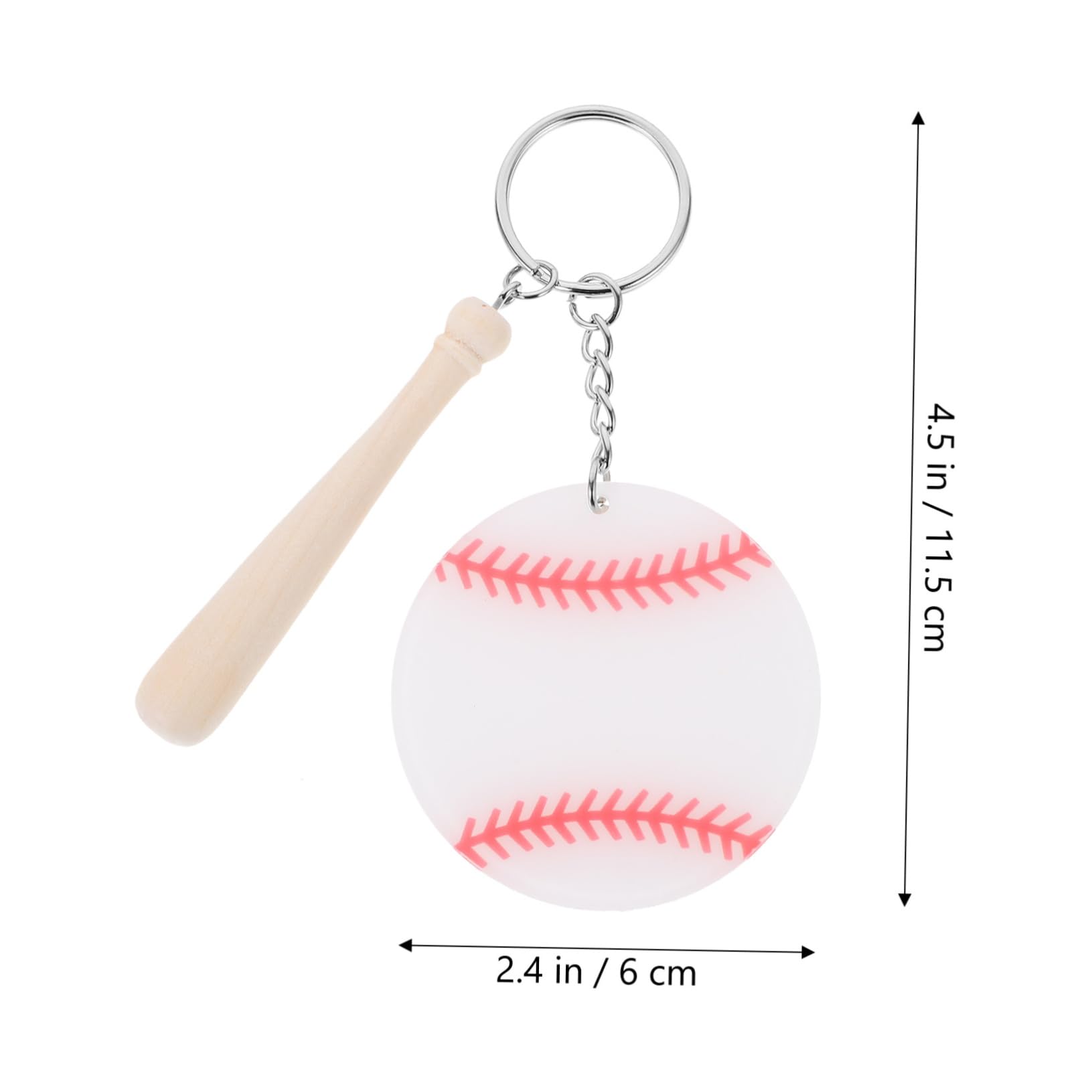KITANDOVE 18pcs Unique Baseball Keychain Set - Stylish Baseball Bat Pendant Keyring for Women, Backpacks & Bags | Perfect Gift for Baseball Fans, Sports Enthusiasts & Fashion Accessories Lovers
