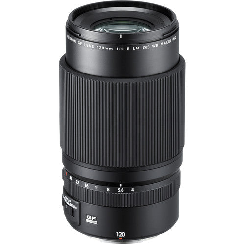 Fujifilm GF 120mm f/4 Macro R LM OIS WR Lens - Professional Medium Format Macro Photography Lens for Portraits, Jewelry & Product Shots