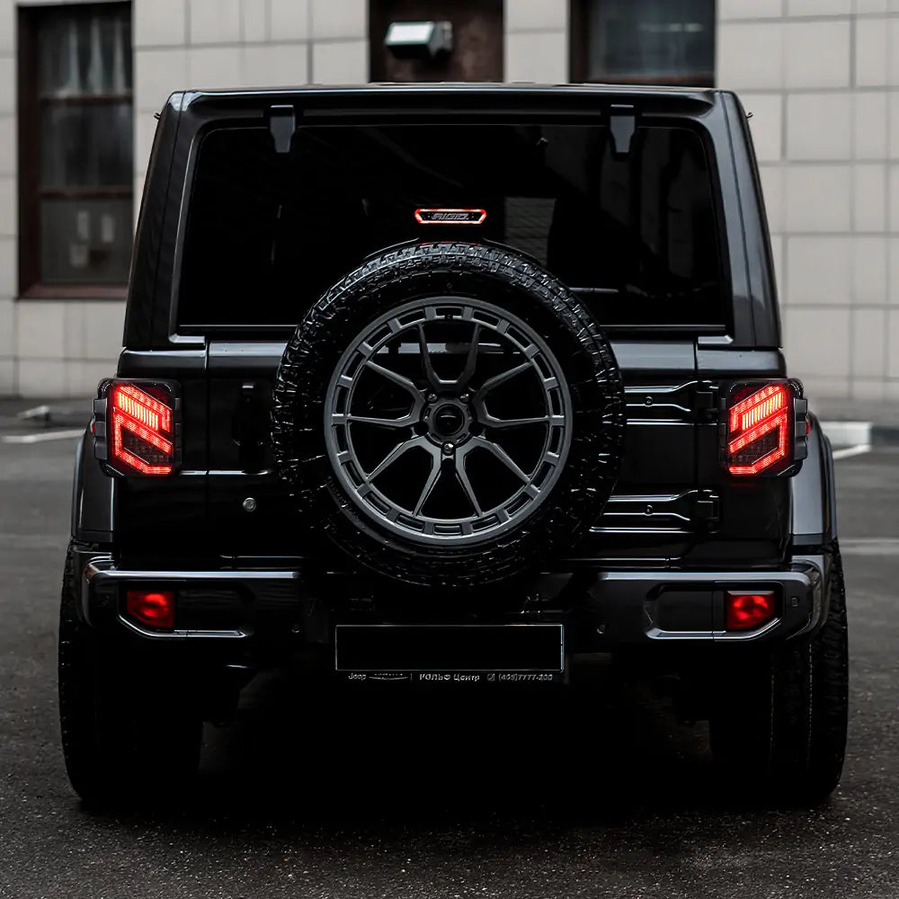 LOYO LED Tail Lights for Jeep Wrangler JL JLU 2018+ - Black Lens S Style Replacement Lights - Waterproof & Durable for Off-Road & Night Driving