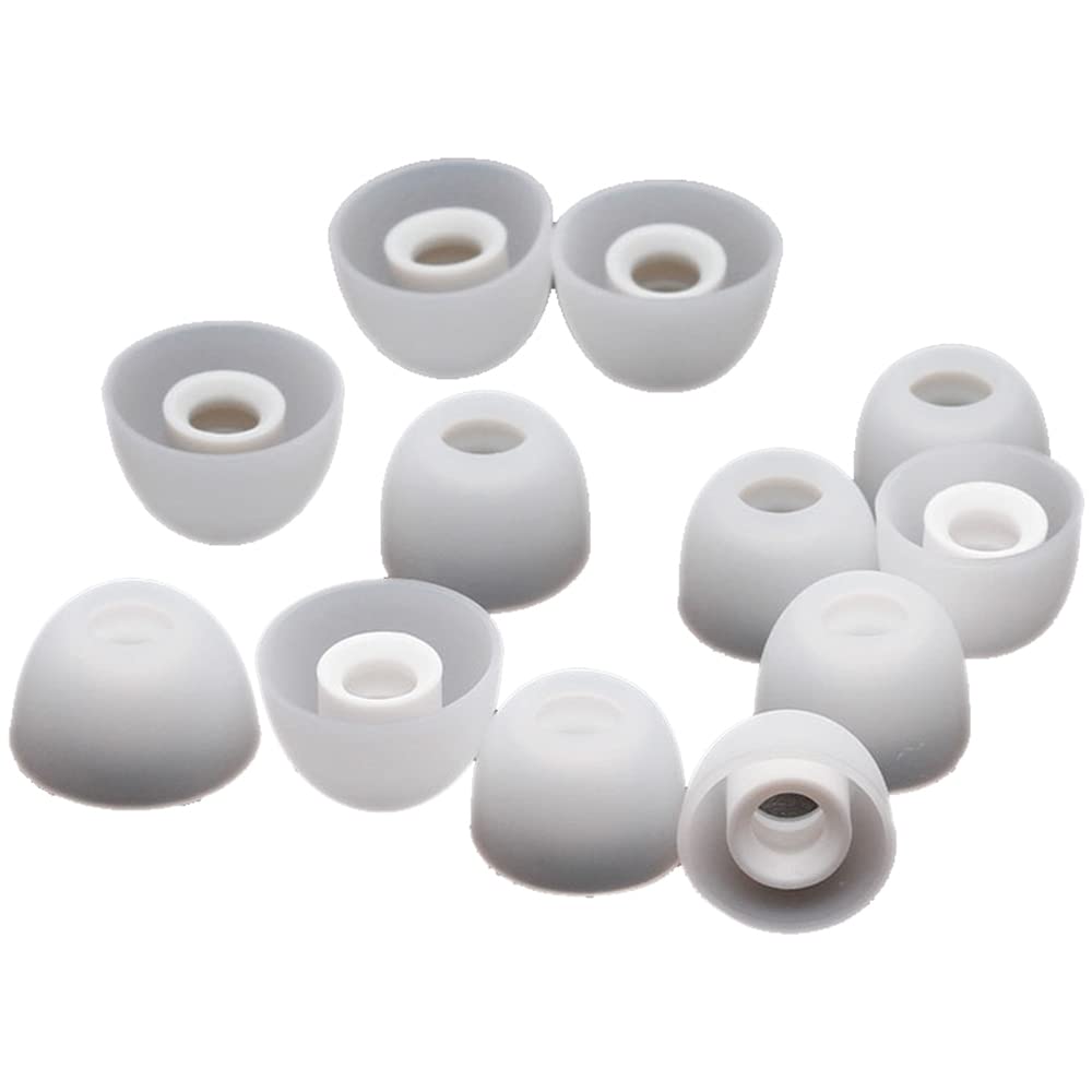 Premium Silicone Eartips Replacement for OnePlus Buds Z (6 Pairs) - Noise Isolating Soft Ear Tips for Secure Fit & Comfort - Ideal for Workouts, Running, Travel & Daily Use