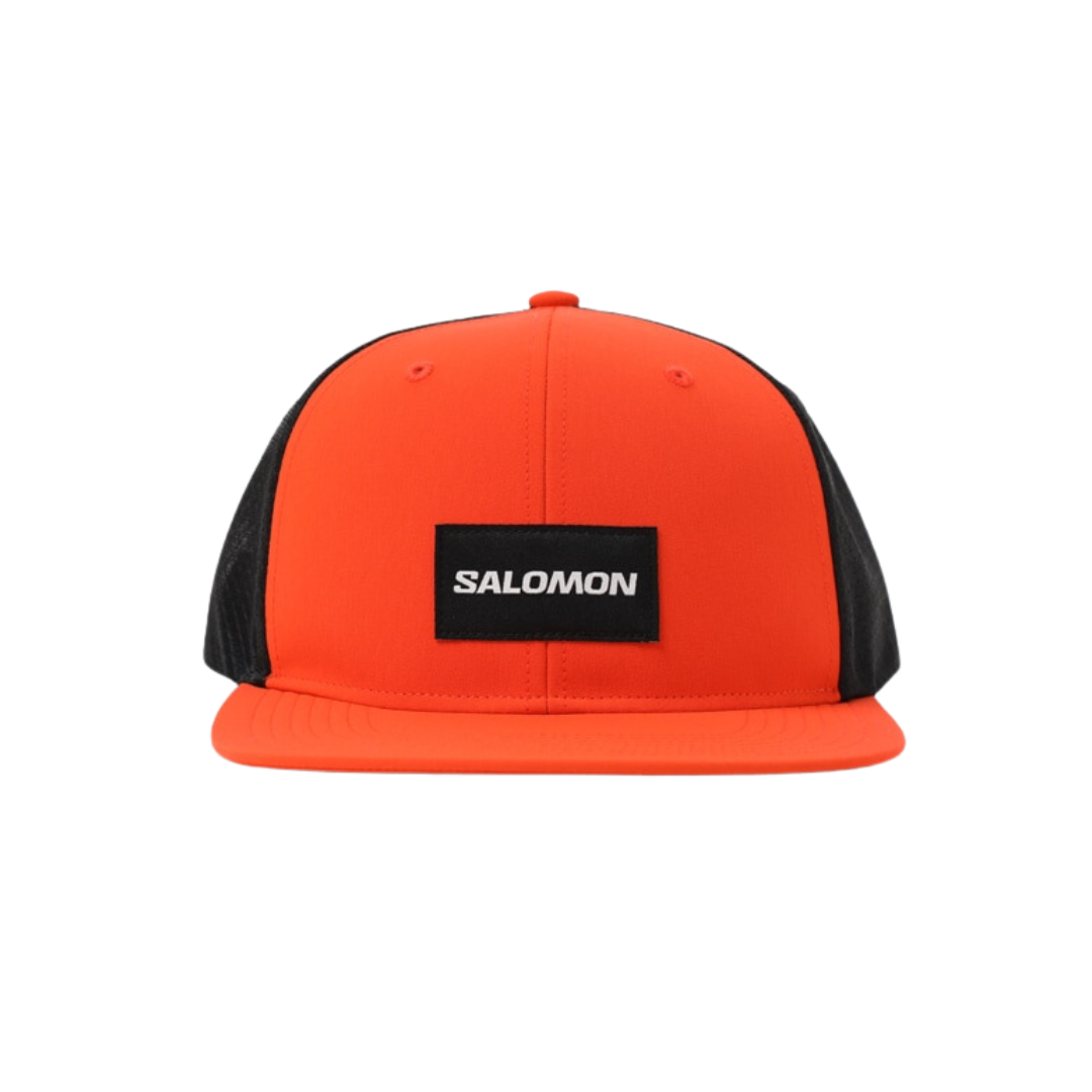 Salomon Unisex Trucker Flat Cap - Lightweight Adjustable Baseball Hat for Men & Women - Perfect for Hiking, Running, and Outdoor Adventures