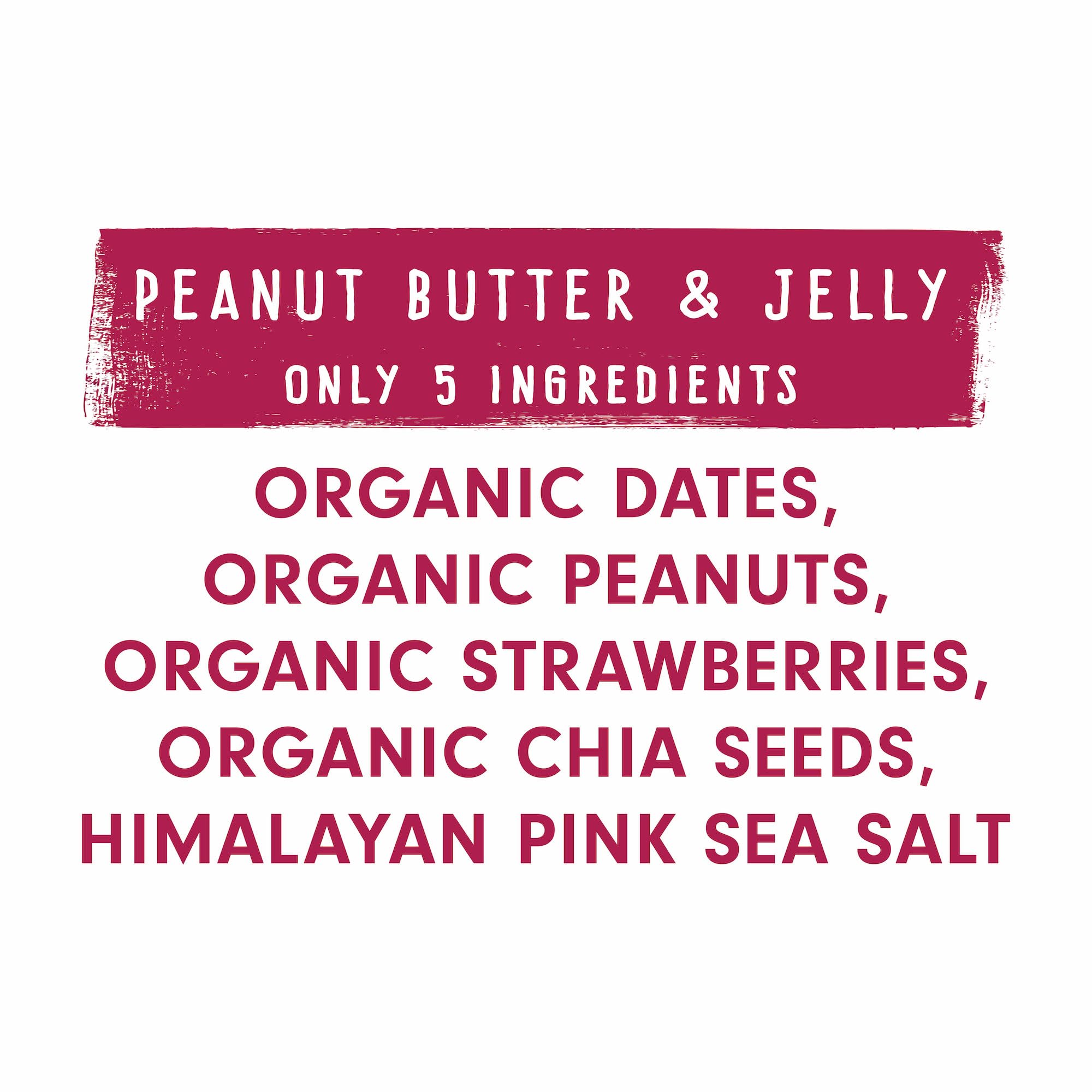 Organic Peanut Butter & Jelly Snack Bars - 12 Pack | USDA Certified, Non-GMO, Vegan, Gluten Free, Kosher | Healthy On-The-Go Snacks for Work, School & Hiking