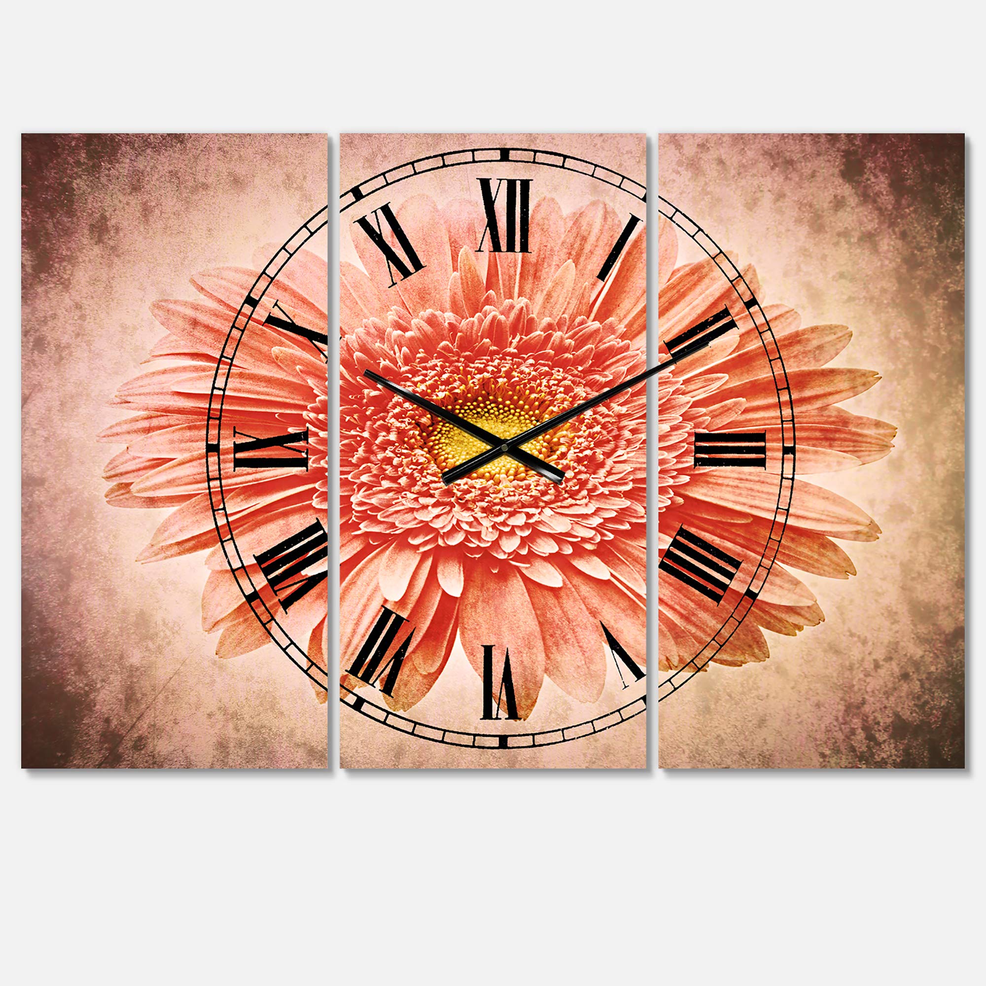 Designart Olives de Nice Wall Art Round Metal Clock - Rustic Cottage Decor for Living Room, Bedroom, Office | Silent Non-Ticking Battery Operated Wall Clock for Home Decoration