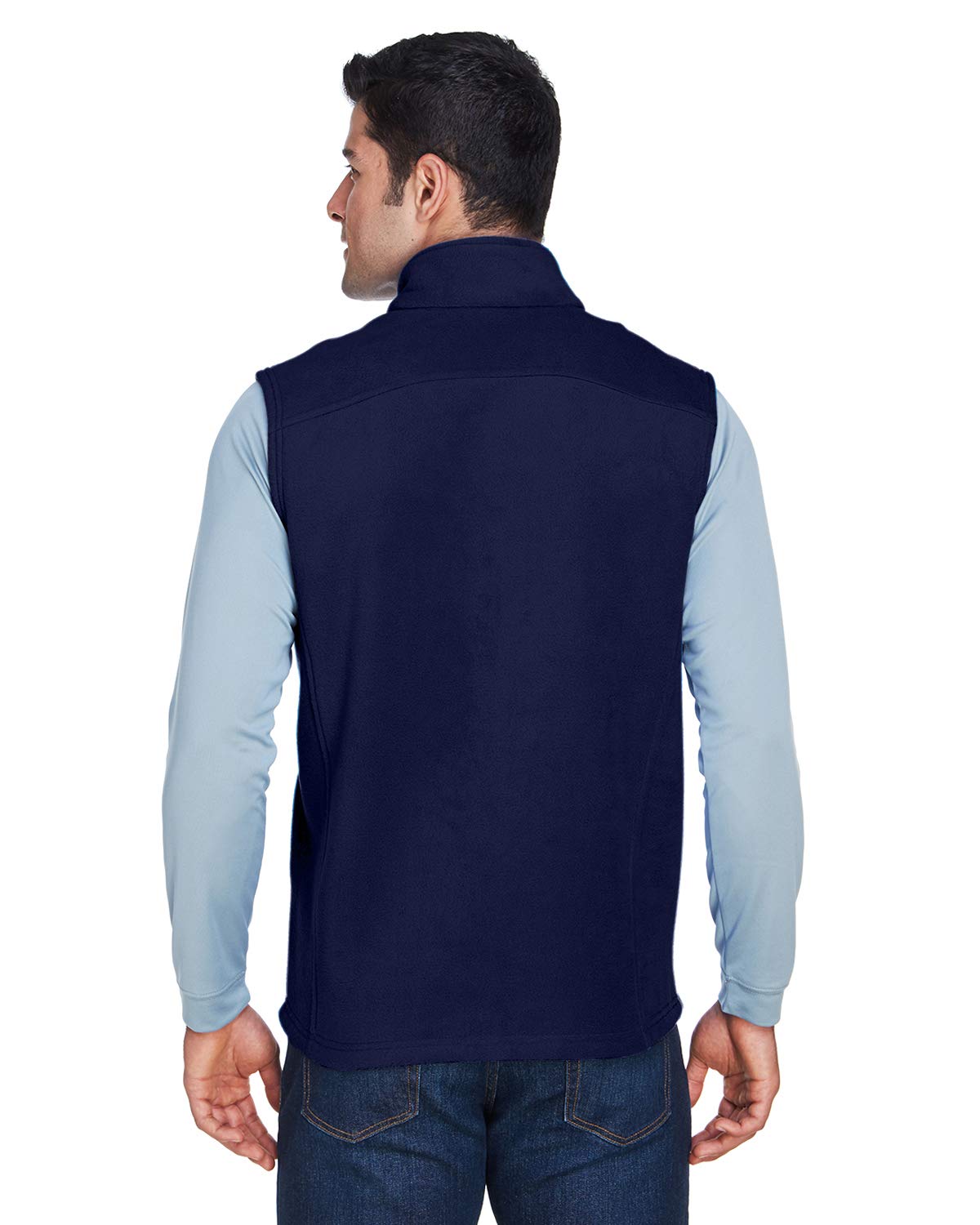 Core 365 Journey Men's Fleece Lined Vest with Lower Pockets - Lightweight Polyester for Outdoor Hiking, Camping & Winter Layering