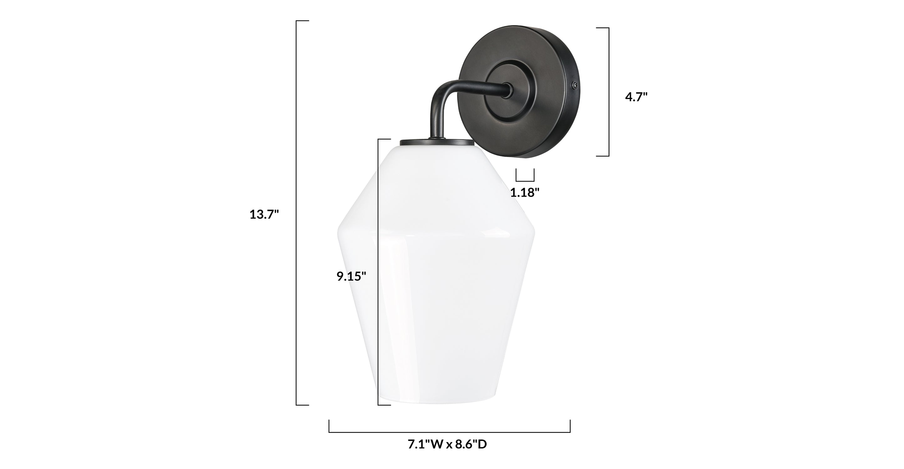 Clare Wall Sconce - Modern LED Wall Light Fixture for Bedroom, Living Room & Hallway | Dimmable Indoor Lighting with Adjustable Arms