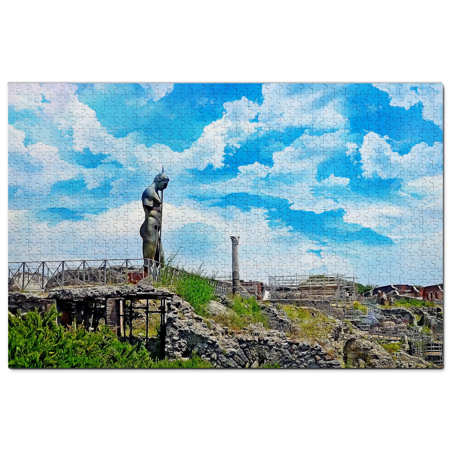 1000-Piece Italy Pompeii Jigsaw Puzzle - Wooden Travel Souvenir for Adults & Teens | Perfect for Home Decor, Gifts, and Relaxation