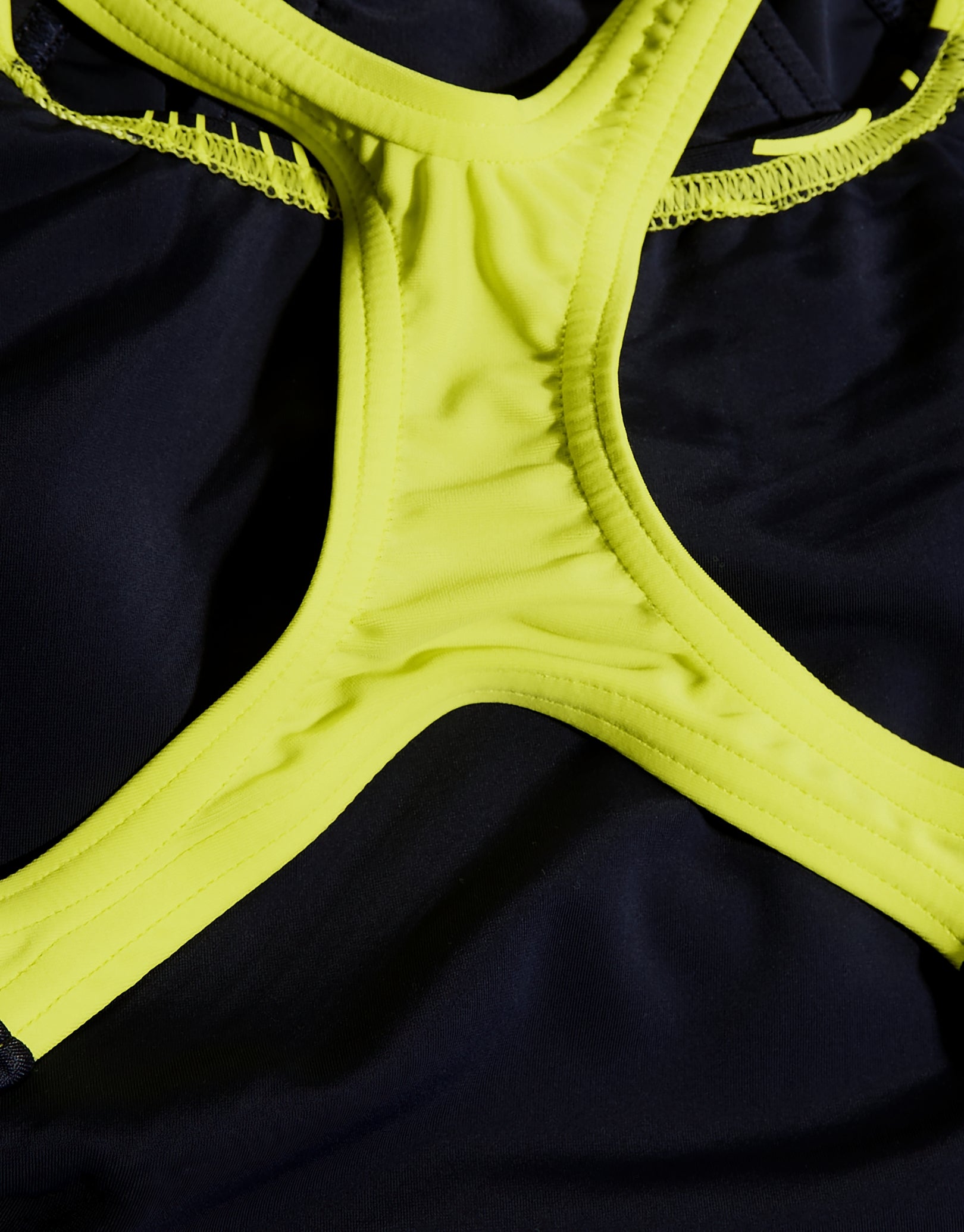 Girls' Medley Logo Medalist Swimsuit - Navy & Yellow | Competition & Training Swimwear for Young Athletes