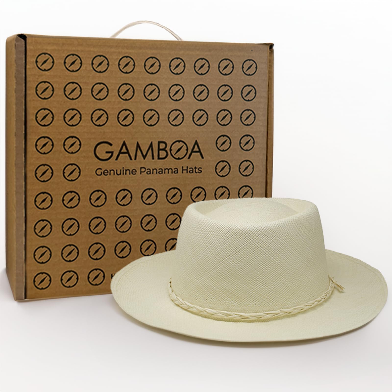 Gamboa Original Panama Hat for Men & Women – UPF50+ UV Protection Borsalino Straw Summer Hat – Perfect for Beach, Travel & Outdoor Activities