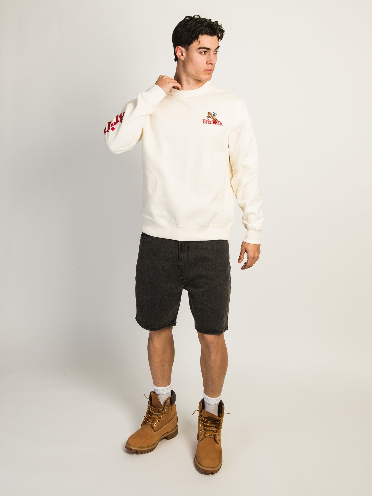 Brixton Inwood Crewneck Sweatshirt for Men & Women | Comfortable Casual Pullover | Perfect for Streetwear, Travel & Everyday Wear