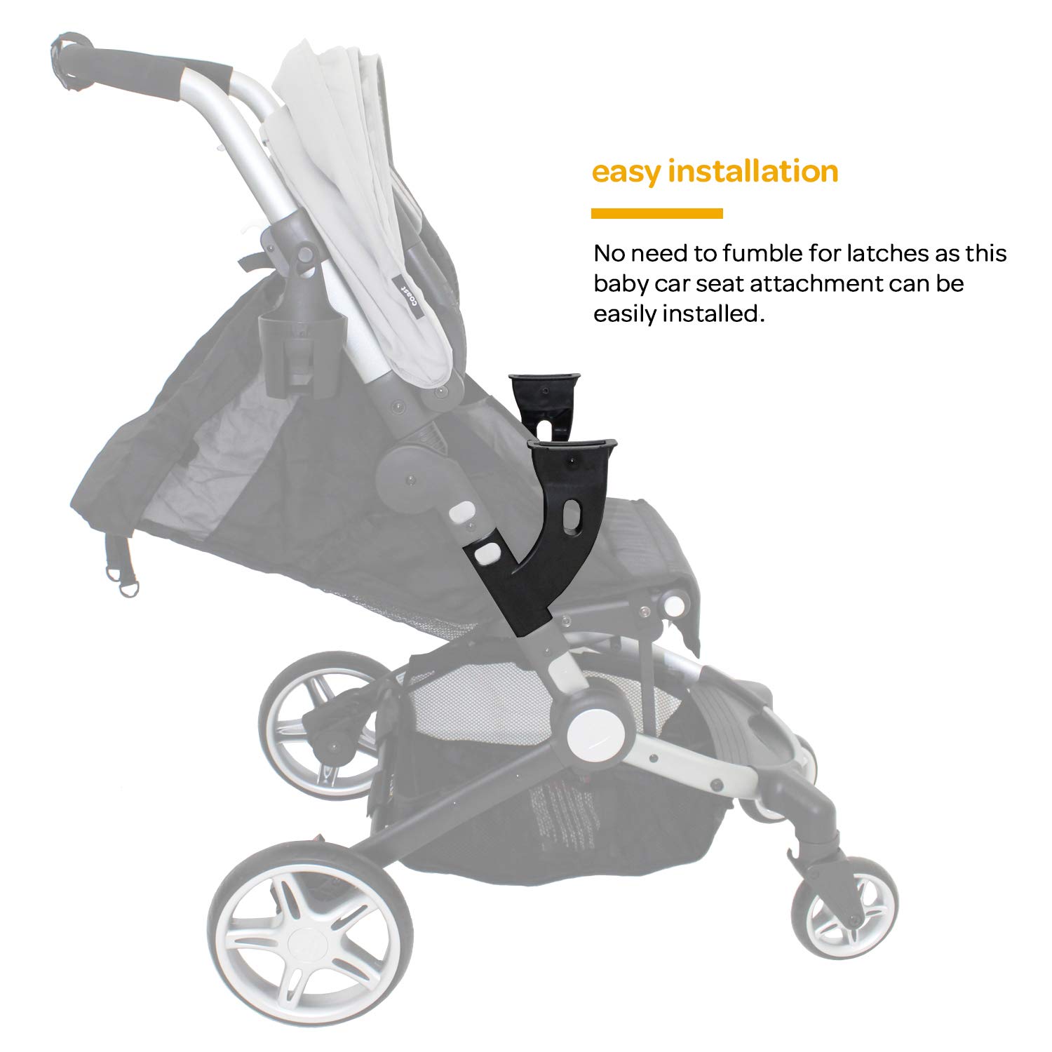 Larktale Infant Car Seat Adapter for Coast Stroller - Britax Compatible Baby Carrier Stroller Accessory | Perfect for Travel, Shopping & Daily Outings with Newborns