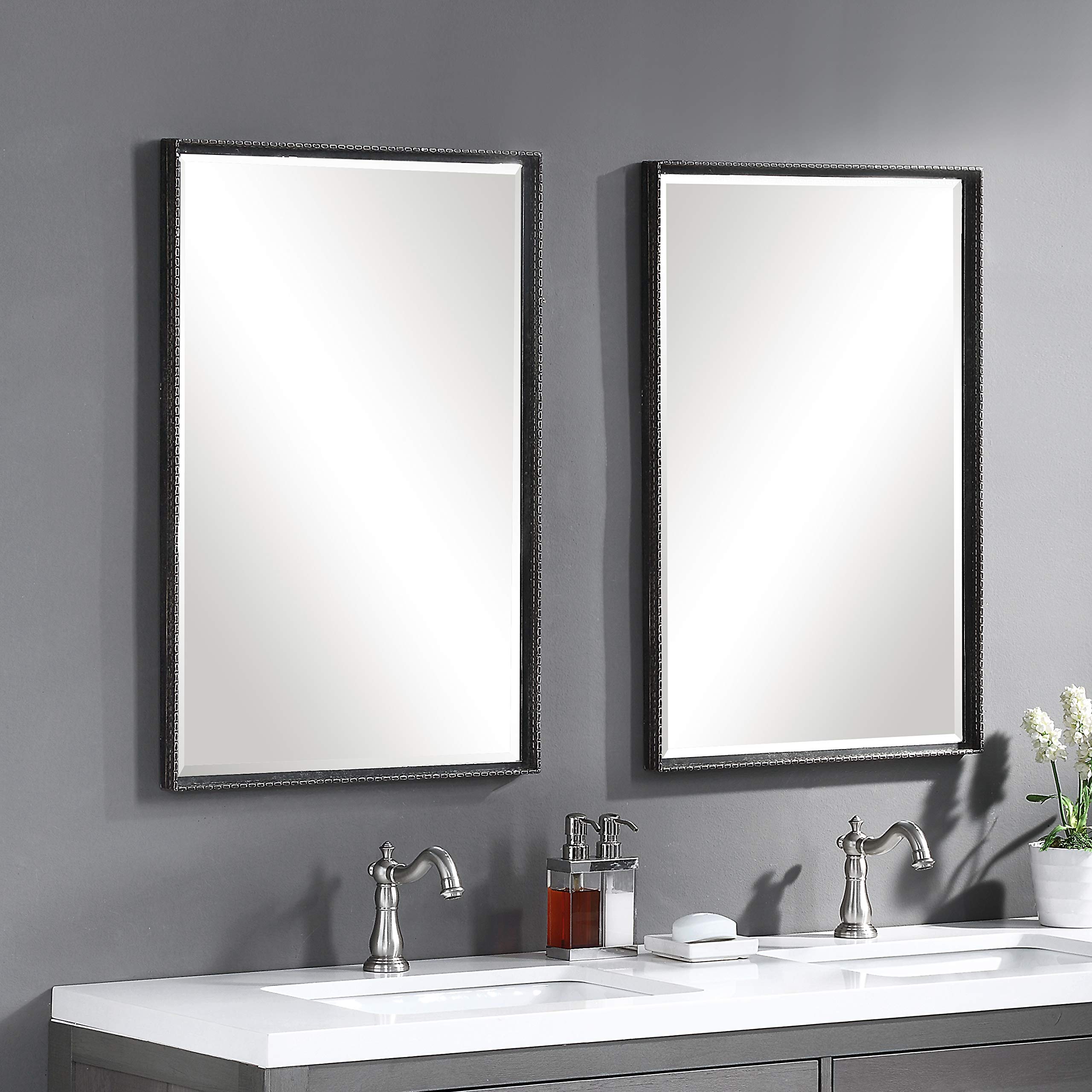 Callan Iron Vanity Mirror with Adjustable Tilt - Elegant Bathroom & Dressing Table Mirror for Makeup, Shaving & Home Decor