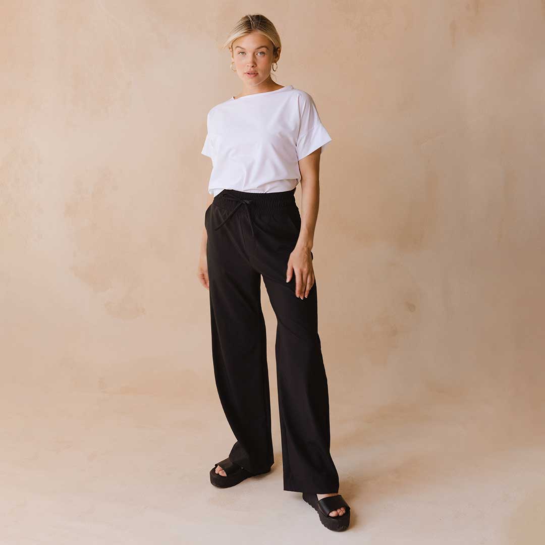Audrey Women's Classic Black Dress Pants - Perfect for Office, Business & Formal Occasions
