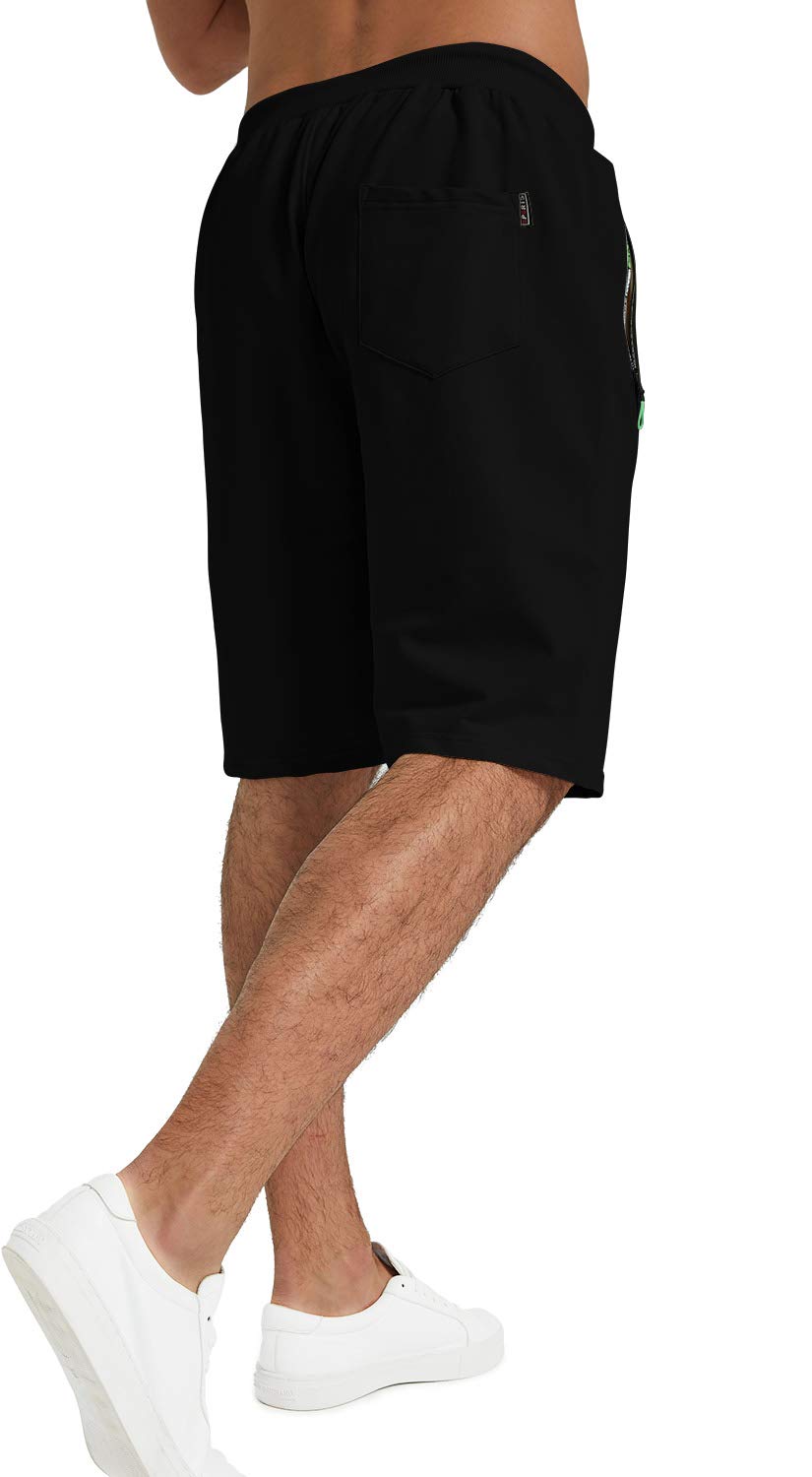 YTD Men's Casual Classic Fit Drawstring Summer Shorts - Elastic Waist with Pockets - Perfect for Beach, Swimming, and Outdoor Activities