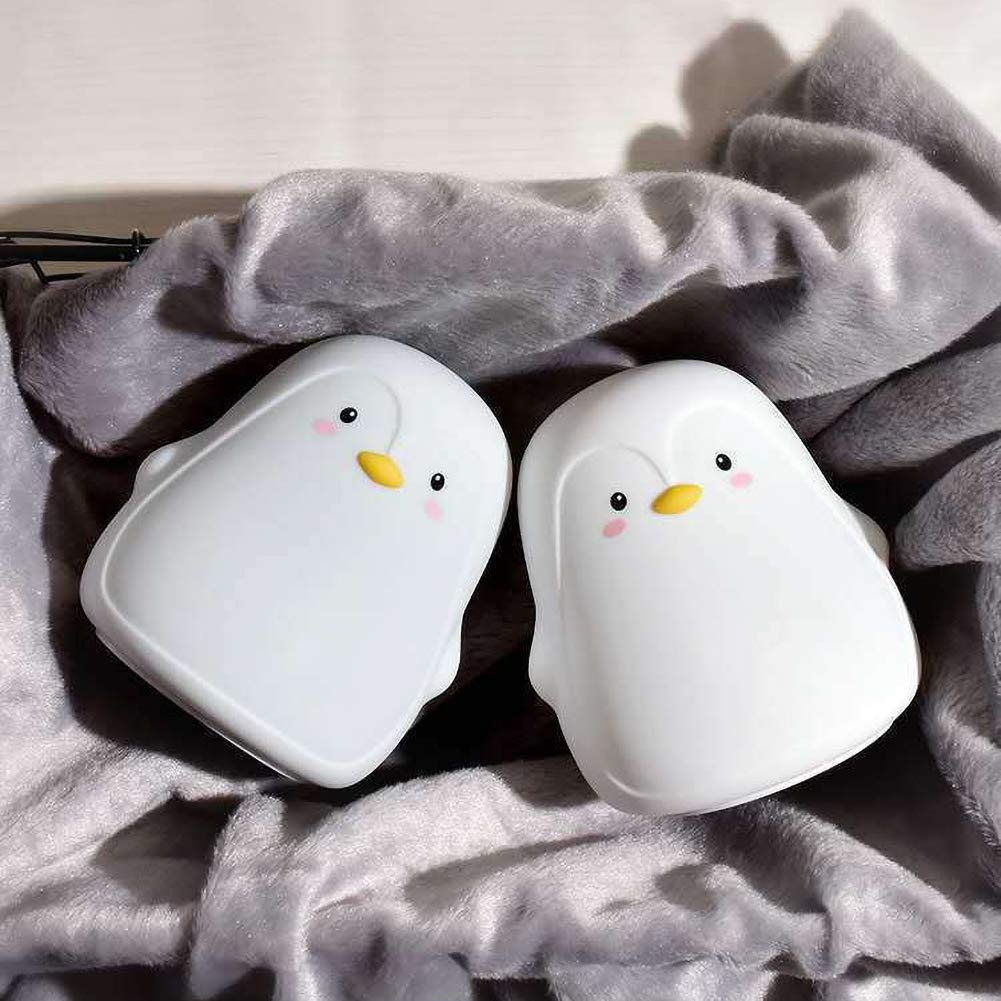 USB Rechargeable Cartoon Penguin Night Light for Kids - Color Changing Baby Night Lamp, Portable Bedside Light for Nursery, Toddler Room & Gift | Perfect for Bedtime, Feeding, Diaper Changes & Nighttime Comfort