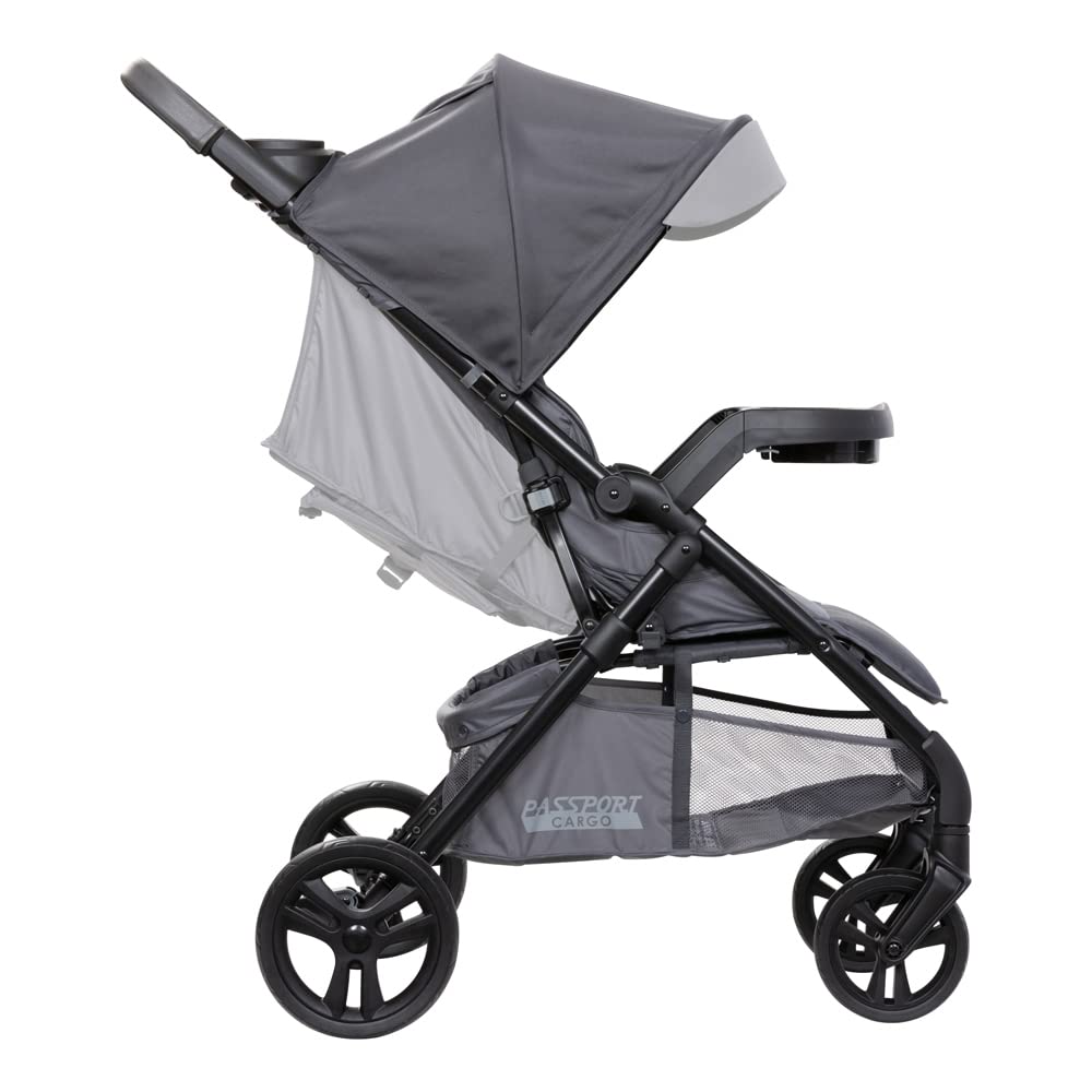Baby Trend Passport® Cargo Stroller Travel System with EZ-Lift™ PLUS Infant Car Seat - Lightweight Compact Stroller for Travel & Everyday Use, Grey Bamboo | Perfect for Airports, Shopping & Family Outings
