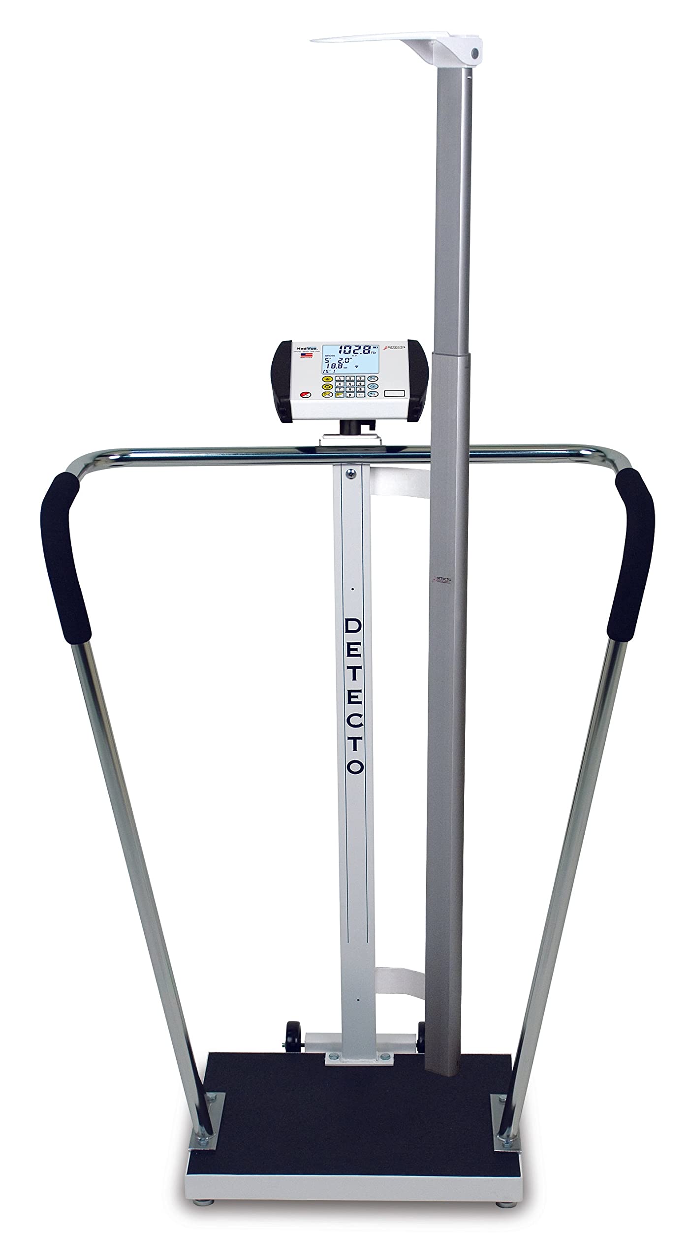 Detecto 6854DHR-AC Digital Bariatric Scale with AC Adapter - Heavy Duty Medical Scale for Hospitals, Clinics & Home Health Care