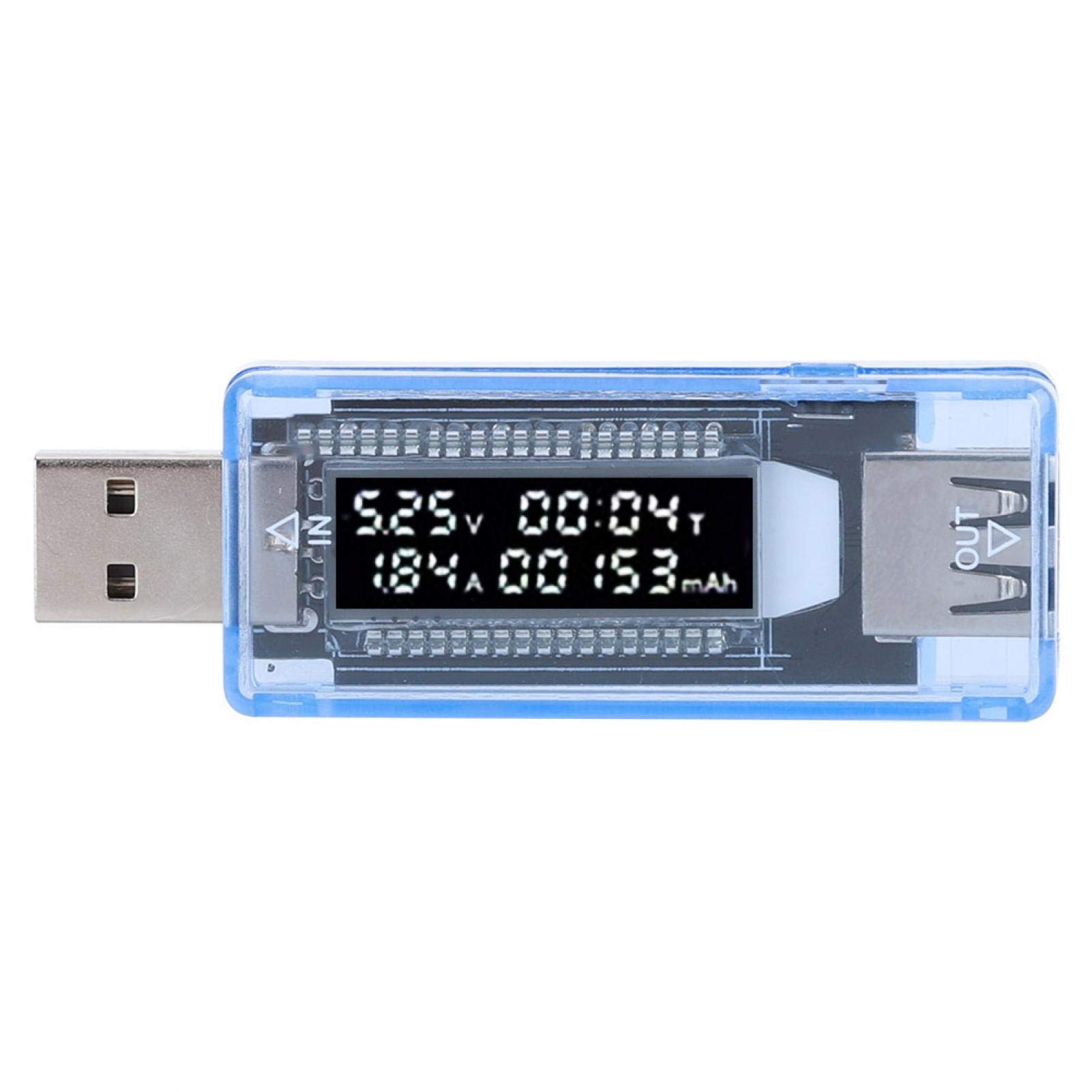 Compact USB Tester - Digital Current Voltage Meter for Power Banks, Computers, Phones & Laptops | Portable Charging Diagnostic Tool for Home, Office & Travel Use