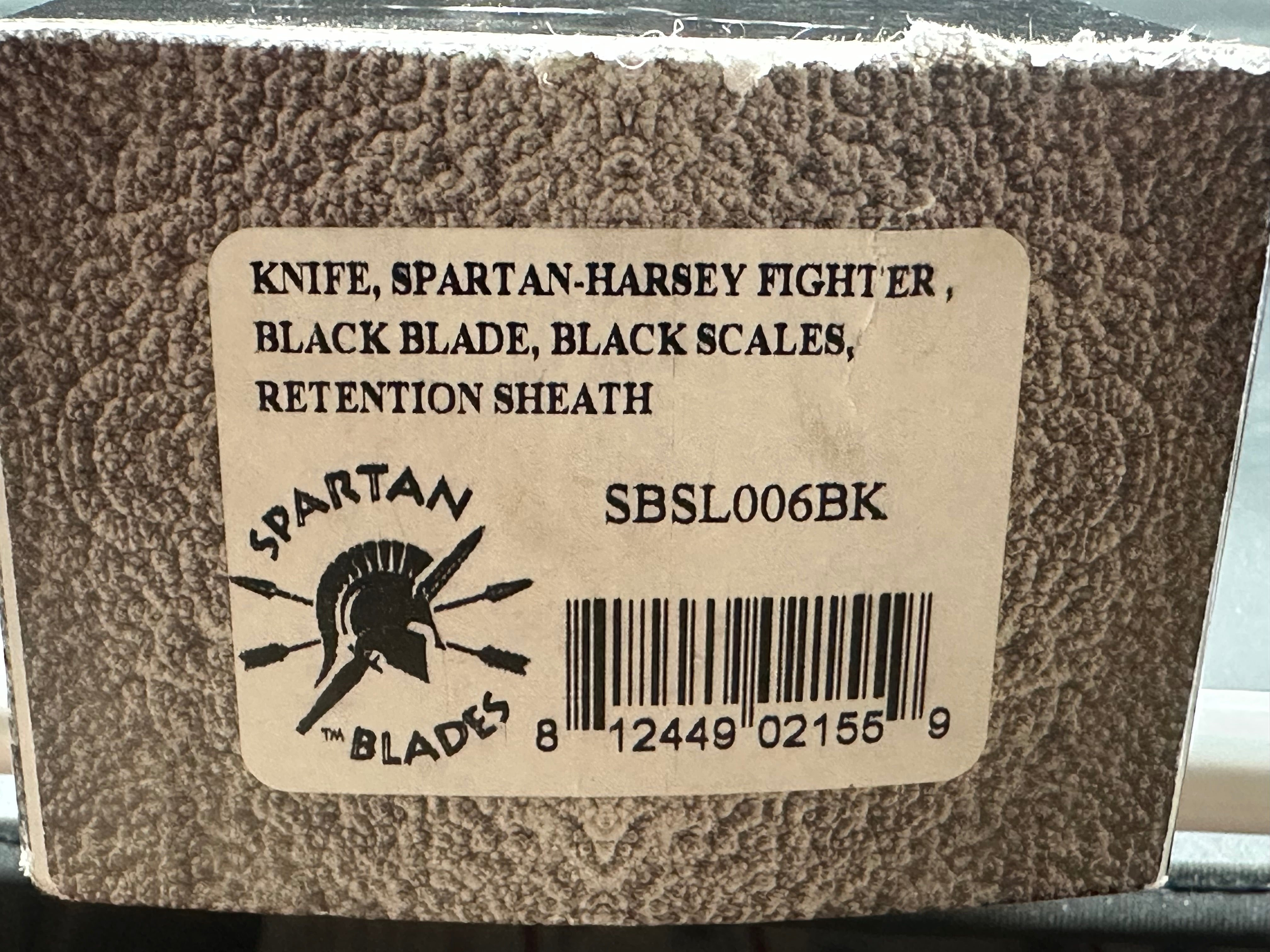 Spartan Blades Harsey Fighter Fixed Blade Knife - 6.1