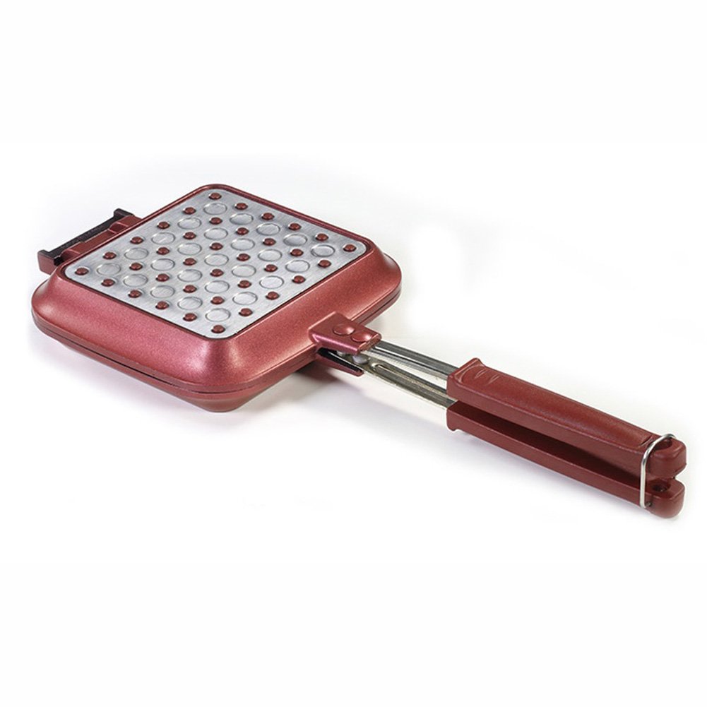 SENTOPAN IH Stainless Steel Sandwich Maker - Double Sided Nonstick Grill Press with Pressure Cooking - Perfect for Breakfast Panini, Grilled Cheese & Brunch Sandwiches at Home or Cafe