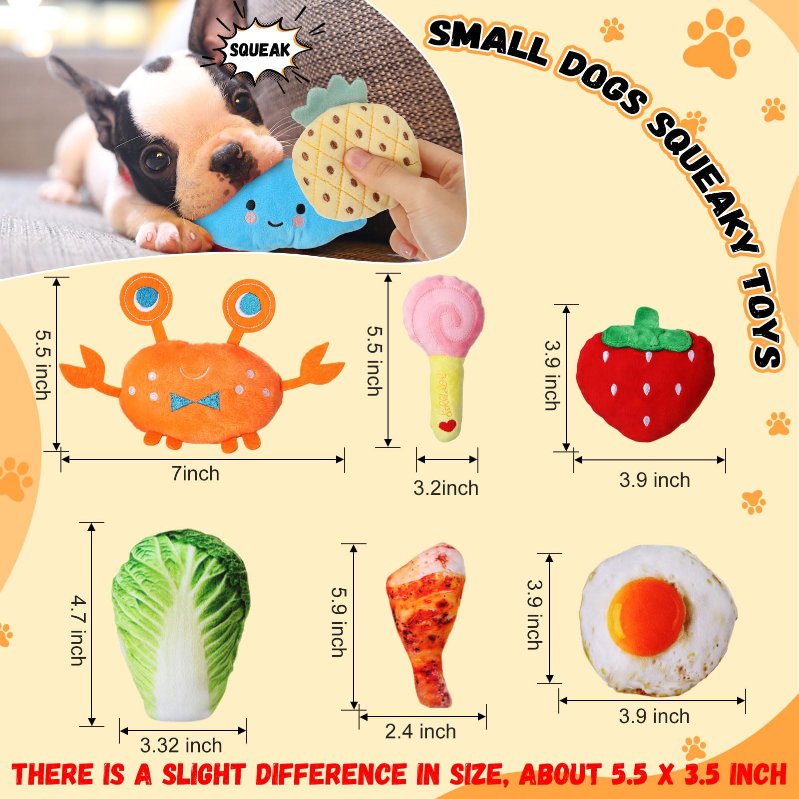Libima 120 Pack Small Squeaky Dog Toys Bulk - Soft Plush Chew Toys for Puppies & Small Dogs - Teething Relief Pet Toys (120 Styles) - Perfect for Playtime, Training & Dental Care