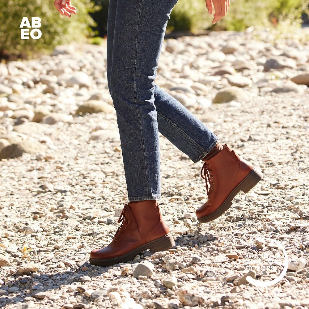 ABEO Vista Lace Metatarsal Boots for Women - Comfortable Fall Boots for Metatarsalgia Relief & Foot Support | Perfect for Walking, Work & Everyday Wear
