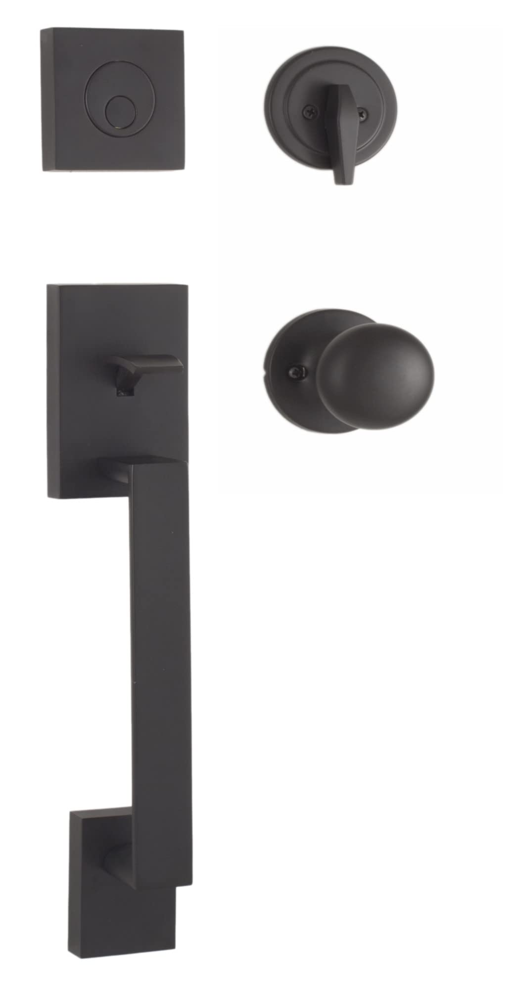Weslock 02845-2S20020 Bailey Sectional Dummy Handleset with Interior Salem Knob - Premium Door Hardware for Bedroom, Bathroom & Interior Doors