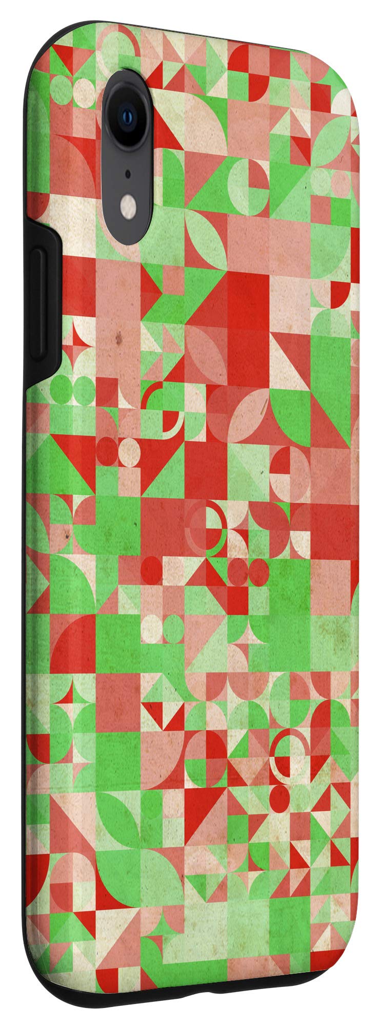 iPhone XR Christmas Case - Festive Holiday Pattern in Red & Green Colors - Perfect for Xmas Gifts & Winter Celebrations