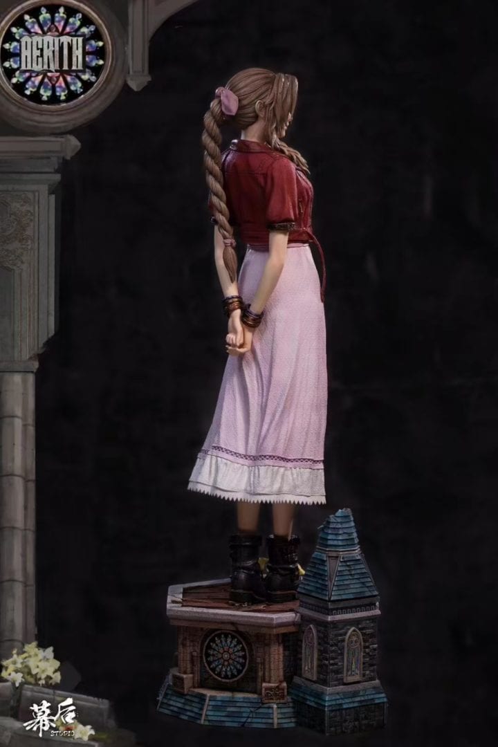 MH Studio Aerith Gainsborough Cosplay Costume - Final Fantasy VII Remake Outfit for Halloween, Anime Conventions & Themed Parties