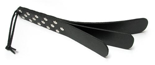 Triple Leather Slapper - High-Quality Leather Paddle for Spanking, BDSM & Adult Play - Perfect for Sensation Play, Roleplay & Couples Fun