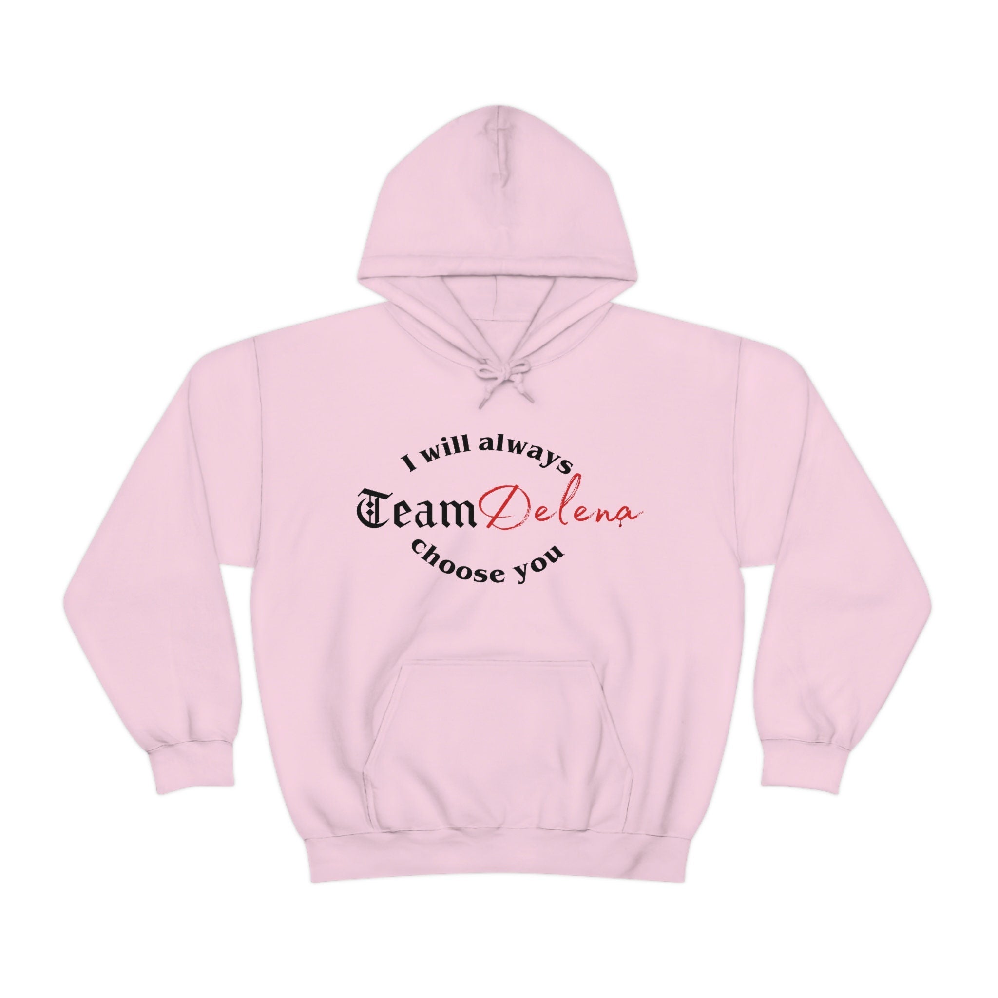 Team Delena Hoodie - Elena & Damon TVD Sweatshirt - Damon Salvatore 