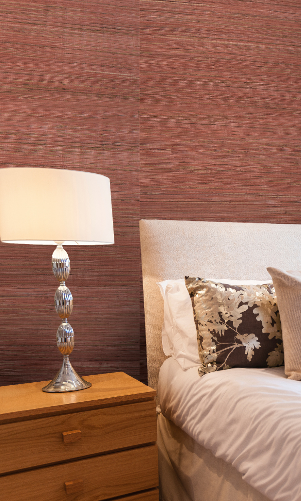 Premium Brown Majestic Grasscloth Wallpaper R1978 - Natural Textured Roll for Living Room, Bedroom & Office Decor - Eco-Friendly Peel & Stick Wall Covering
