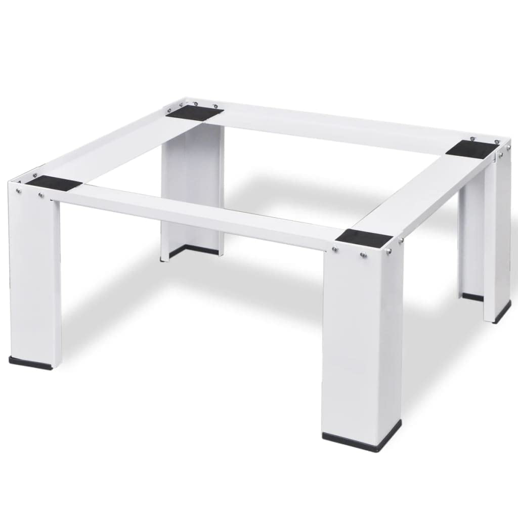 CHARMMA Heavy Duty Washing Machine Stand - Steel Laundry Pedestal for Washer & Dryer (No Drawer) - Supports Up to 220.5 lbs (100kg) - Perfect for Small Laundry Rooms & Apartment Spaces