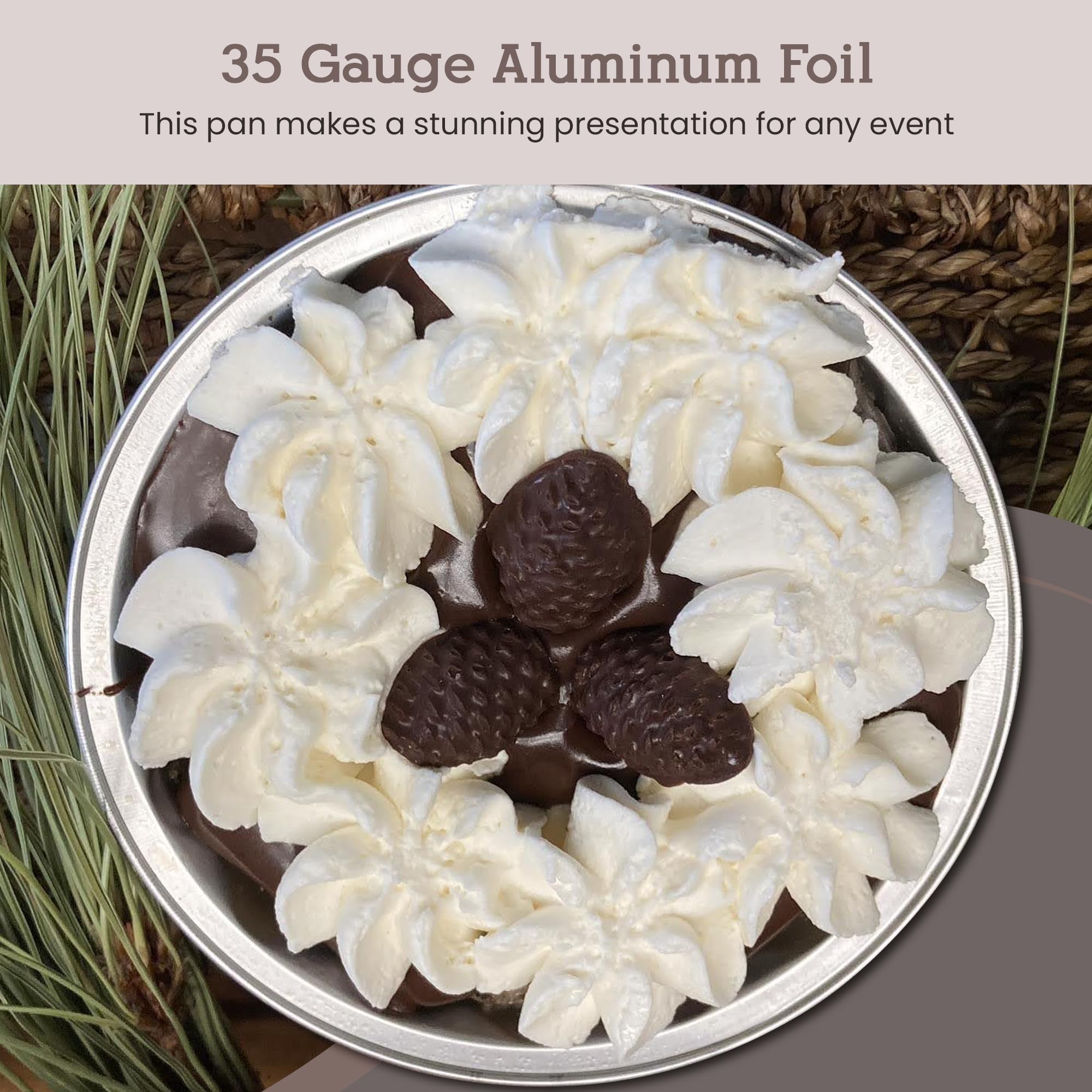 8 oz Disposable Round Aluminum Foil Pans with Snap-on Lids - Mini Cake Pans for Baking, Cooking & Food Storage - Vibrant Colors & Sturdy Scalloped Design - Perfect for Cupcakes, Desserts, Meal Prep & Party Serving (Set of 12)