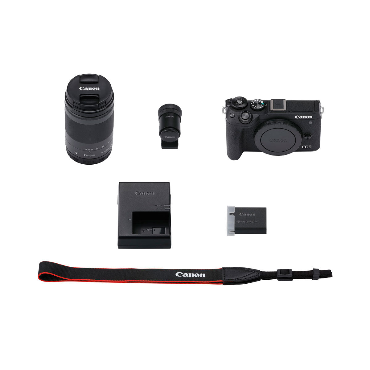 Canon EOS M6 Mark II Mirrorless Digital Camera with EF-M 18-150mm f/3.5-6.3 IS STM Lens & EVF (Black) - Professional Photography, Vlogging & Travel